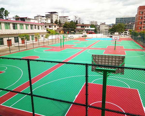 硅PU篮球场 硅PU篮球场